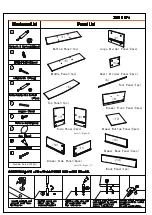 Предварительный просмотр 2 страницы convenience concepts Tribeca TV Stand 151311 Assembly Instructions Manual