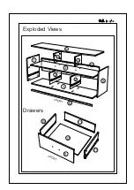 Предварительный просмотр 3 страницы convenience concepts Tribeca TV Stand 151311 Assembly Instructions Manual