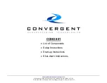 Convergent COHO 801 Manual предпросмотр