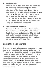 Preview for 12 page of Conversor Listenor Pro User Manual