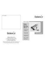 Preview for 1 page of Conversor Listenor User Manual