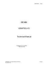 Предварительный просмотр 3 страницы Converteam GEMTEQ I/O GEM80 Technical Manual