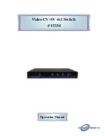 Converters.TV 15334 Operation Manual preview