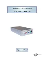 Preview for 1 page of Converters.TV 327 Operation Manual