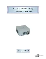 Preview for 1 page of Converters.TV 645 Operation Manuals