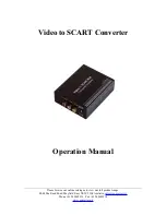 Converters.TV CCR-2SRGB Operation Manual preview