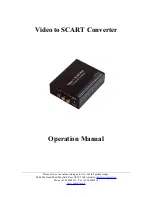 Предварительный просмотр 1 страницы Converters.TV CCR-2SRGB Operation Manual