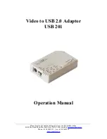 Preview for 1 page of Converters.TV USB 201 Operation Manual