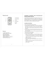 Предварительный просмотр 4 страницы Convex C-7001HR Instruction Manual