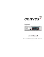 Convex CX-3500BS User Manual preview