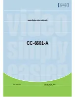 Preview for 1 page of Convision CC-6601-A Installation Manual