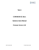 Предварительный просмотр 12 страницы Convision CC-8 Series User Manual