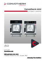 Предварительный просмотр 1 страницы Convotherm 10.10 mini Installation Manual