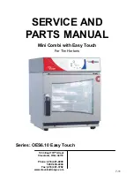 Предварительный просмотр 1 страницы Convotherm Mini Combi with Easy Touch Service And Parts Manual