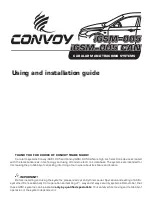 Preview for 1 page of Convoy iGSM-005 Using And Installation Manual