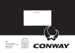 Предварительный просмотр 100 страницы Conway MT 2018 User Manual