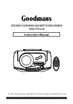 Preview for 1 page of Coodmans GPS217PLLR Instruction Manual