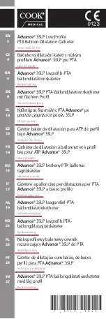 COOK Medical Advance 35 LP Instructions For Use Manual preview