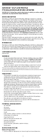 Preview for 3 page of COOK Medical Advance 35 LP Instructions For Use Manual