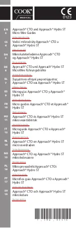 COOK Medical Approach CTO Instructions For Use Manual preview