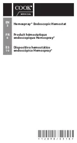 COOK Medical Hemospray Series Manual предпросмотр