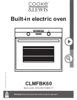 Предварительный просмотр 1 страницы Cooke & Lewis CLMFBK60 User Manual