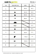 Preview for 6 page of Cook'in garden FIDGI 4 Assembly Instructions Manual