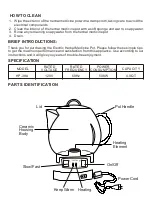 Предварительный просмотр 3 страницы CookMax HP-38A Instruction Manual