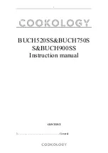 Cookology BUCH520SS Instruction Manual preview