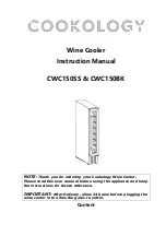 Preview for 1 page of Cookology CWC150BK Instruction Manual