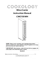 Cookology CWC150WH Instruction Manual preview