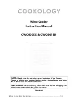 Preview for 1 page of Cookology CWC600SS Instruction Manual