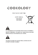 Cookology UCFR130BK User Manual preview