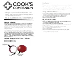 Preview for 2 page of Cook's Companion 2 Piece Ditanium Manual