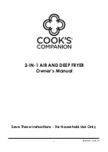 Cook's Companion 488-026 Owner'S Manual preview