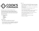 Preview for 2 page of Cook's Companion 6 Piece Bakeware Set Quick Start Manual