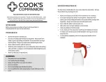 Preview for 2 page of Cook's Companion B409064 Manual