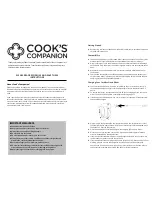 Preview for 2 page of Cook's Companion CCBOHM/B414104 Instructions