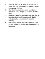 Предварительный просмотр 8 страницы Cook's Companion CCFD19 Instruction Manual