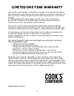 Preview for 28 page of Cook's Companion CCMC509 Instruction Manual