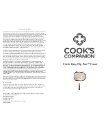 Cook's Companion Circle Easy Flip	Pan Manual preview
