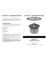 Cook's essentials 99731 Instructions For Use And Care Manual preview