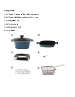 Предварительный просмотр 3 страницы Cook's essentials CAST ALUMINUM ALL-IN-ONE SQUARE FRY PAN SET Quick Start Manual