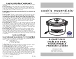 Cook's essentials CEPC800 Owner'S Manual предпросмотр