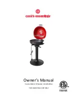 Cook's essentials CM-GR103SA Owner'S Manual предпросмотр