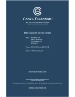 Предварительный просмотр 12 страницы Cook's essentials EIM-700 Instruction Manual