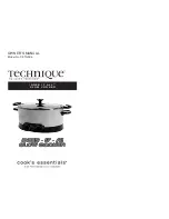 Предварительный просмотр 1 страницы Cook's essentials Technique CETGSC6 Owner'S Manual