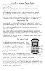 Предварительный просмотр 7 страницы Cook's essentials Technique DYB350 Instructions & Recipe Manual