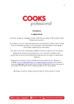 Preview for 2 page of Cooks Professional G3483 Manual