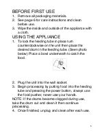 Preview for 5 page of Cook's Tradition GS906CT Instruction Manual